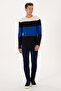 Men's Regular Fit Crew Neck Navy Blue Sweatshirt 50307828-Vr033 - 4