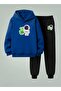 Children's Sweatshirt - Tracksuit Set Hooded Sets Captured Alien Printed 3 Thread Raised Letters