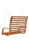 Swing Bench Solid Bent Wood with Teak Finish 126x63x92 cm - 4