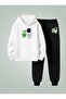 Children's Sweatshirt - Tracksuit Set Hooded Sets Captured Alien Printed 3 Thread Raised Letters