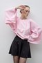 Pink Linen Bat Sleeve Loose Fit Lina Blouse