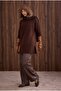 Turtleneck Basic Sweater Brown - 4