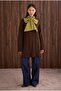 Braided Long Sweater Brown - 4