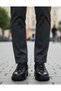Shoes 450 Black Thermo Balloon Sole Men's Daily Genuine Leather Orthopedic Lace-Up Shoes - 3