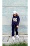 Printed 86 Hooded Fleece-Lined 3 Ip Lower Upper Children's Tracksuit Set - 5