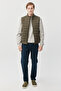 Men's Stand Collar Suede Vest - 5