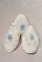 Women's Blue Maternity Crown Slippers Set
