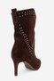 Women's Pointed Mid-Heel Boots Genuine Leather Rg 5510 Bitter - 2