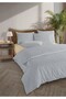 Mira 100% Cotton Ranforce Yezra Navy Blue Yarn-Dyed Duvet Cover Set Single Size - 160X220 cm