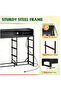Electric Dressing Cabinet with 16 Drawers Home Room Storage Unit 55.5 Inch Black Color Design - 4