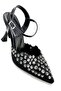 06412 Stoned Thin Heel Women's Shoes - 4
