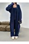 Strapless Cardigan and Pants 3-Piece Knitwear Set - 4