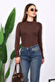 Brown Bodysuit with Finger Detail