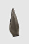Stula Large Volume Magnetic Staple Detailed Hobo Shoulder Bag Khaki - 4