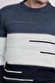 Crew Neck Three Color Men's Knitwear Sweater - 3