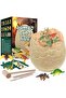 3D Dinosaur Fossil Egg Digging Kit, 14 Dinosaur Figures Dinosaur Toy, Jumbo Unique Dino Eggs
