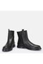 LARGE NUMBER WOMEN'S GENUINE LEATHER BOOTS 41-42-43-44-BLACK LEATHER - 4