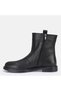 LARGE NUMBER WOMEN'S GENUINE LEATHER BOOTS 41-42-43-44-BLACK LEATHER - 9