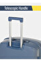 3 Piece Polypropelene Hardside Spinner Luggage Trolley Set 20/24/28 Inch Navy Blue - 3