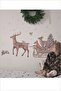 Christmas Carriage Fairytale Deer and Forest Friends Wall Sticker - 2