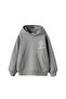 Need Money for Porsche Printed Oversized Unisex Gray Hoodie - 2