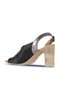 Black Leather Women's Heeled Sandals 01Wn4304 - 4