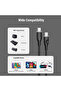 كابل موس من سلسلة USB-C إلى USB-C بطول 1.8 متر وقوة 60 واط - أسود - 3