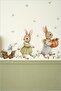 Spring and Nature Themed Rabbit Family Wall Sticker - Children's Room Sticker - 3