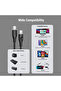 كابل سلسلة موس USB-C إلى USB-C بطول 1.8 متر وقوة 100 واط - أسود - 4