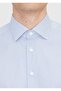 Navy Blue Striped Regular Fit Woven Classic Cotton Blended Shirt - 4