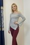 Women's Asymmetrical Neckline Side Sleeves Spanish Shirred Tie-Up Bodysuit Blouse