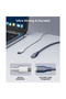 كابل نايلون من سلسلة Rugg من USB-C إلى USB-C بطول 1 متر وقوة 60 واط - أزرق - 4