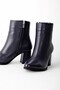 Lally Women's Genuine Leather Zippered Heeled Boots - 2