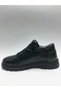 Genuine Leather Lace-Up Daily Black Flexible Rubber Sole with Fur Inside Winter Men's Shoes - 3