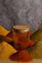 3-Piece Striped Glass Storage Container Set – 610 ml Jar Set with Airtight Bamboo Vacuum Lids - 3