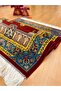 Classic/Authentic Patterned Persian Silk Prayer Rug - 4