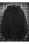 Scary Face Printed Oversized Hoodie - 2