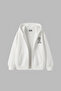 Need Money for Fake Friends Zippered Hooded Unisex White Sweatshirt - 2