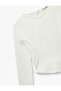 Ribbed Slim Fit Crew Neck Long Sleeve T-Shirt - 5