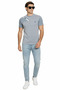 Performance Knit Men's Tee with Bold Stripe Detail. - 2