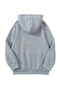 3-Piece Hooded Sweatshirt Set- Minimal Hope Printed - Black Nefti Green Gray Winter Fleece-Lined Fabric - 4