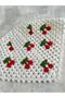 Hand Knitted Children's Bandana with Cherry Figure - 2