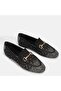 Large number stone loafer 41-42-43-44-black suede silver stone - 2