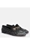 Large number stone loafer 41-42-43-44-black suede silver stone - 5