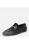 Large number stone loafer 41-42-43-44-black suede silver stone - 6