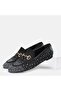 Large number stone loafer 41-42-43-44-black suede silver stone - 4