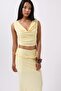 Fold Waist Detail Maxi Skirt - 3
