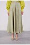 Çağla Yeşili Kraş Satin Skirt