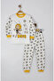 BEE MAYA PRINTED GIRL BOY UNISEX PAJAMA SET - 6