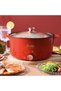 Electric Hot Pot Cooker Large Size Rice Noodles Cooking Pot Boiler With Lid - 26cm - 7